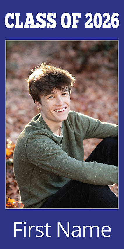 2026-Brentwood-Pole-Banner Minuteman Press of Exeter - Brentwood NH Graduate Pole Banner