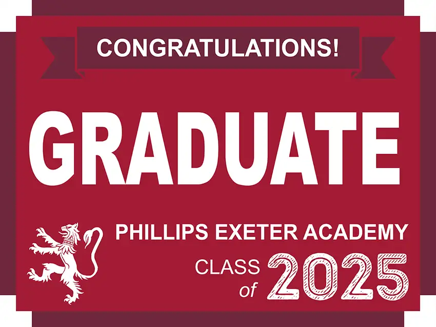 Minuteman Press of Exeter - Phillips Exeter Academy Graduate Yard Signs