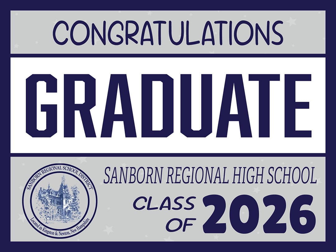 Minuteman Press of Exeter - Sanborn Regional High School Graduate Yard Signs